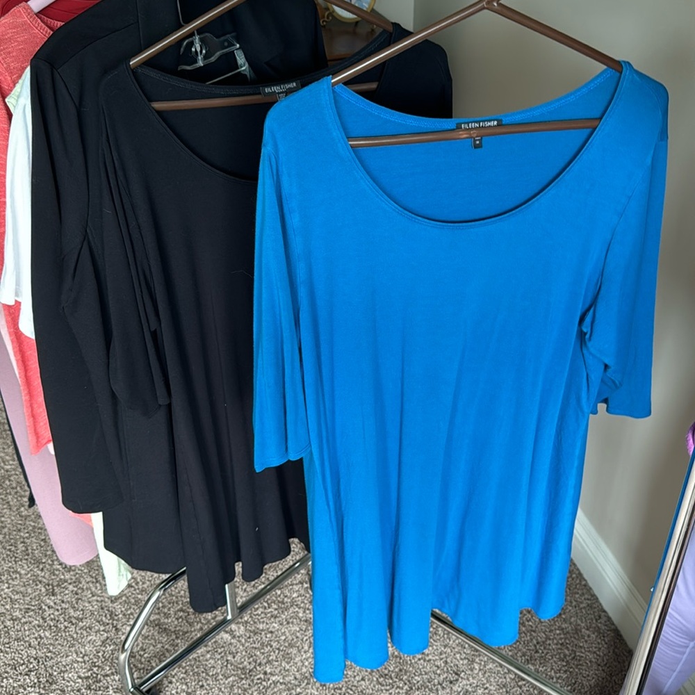 Elieen Fisher set of jersey tees XL